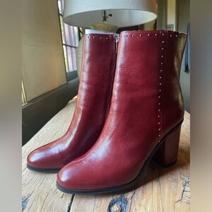 Marc Fisher Red Heeled Boots